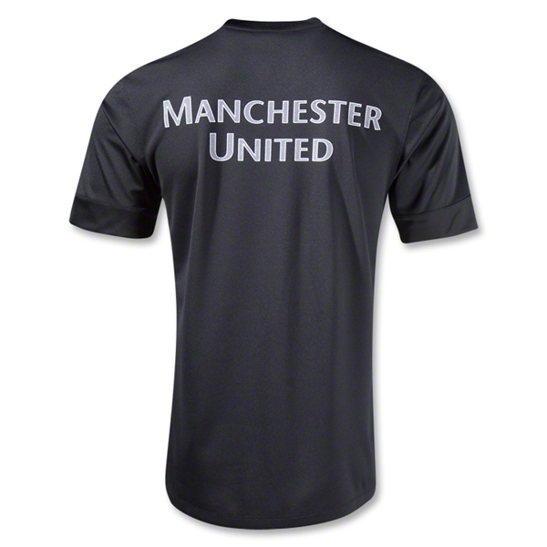 Manchester United Black Tranning T-Shirt Replica - Click Image to Close
